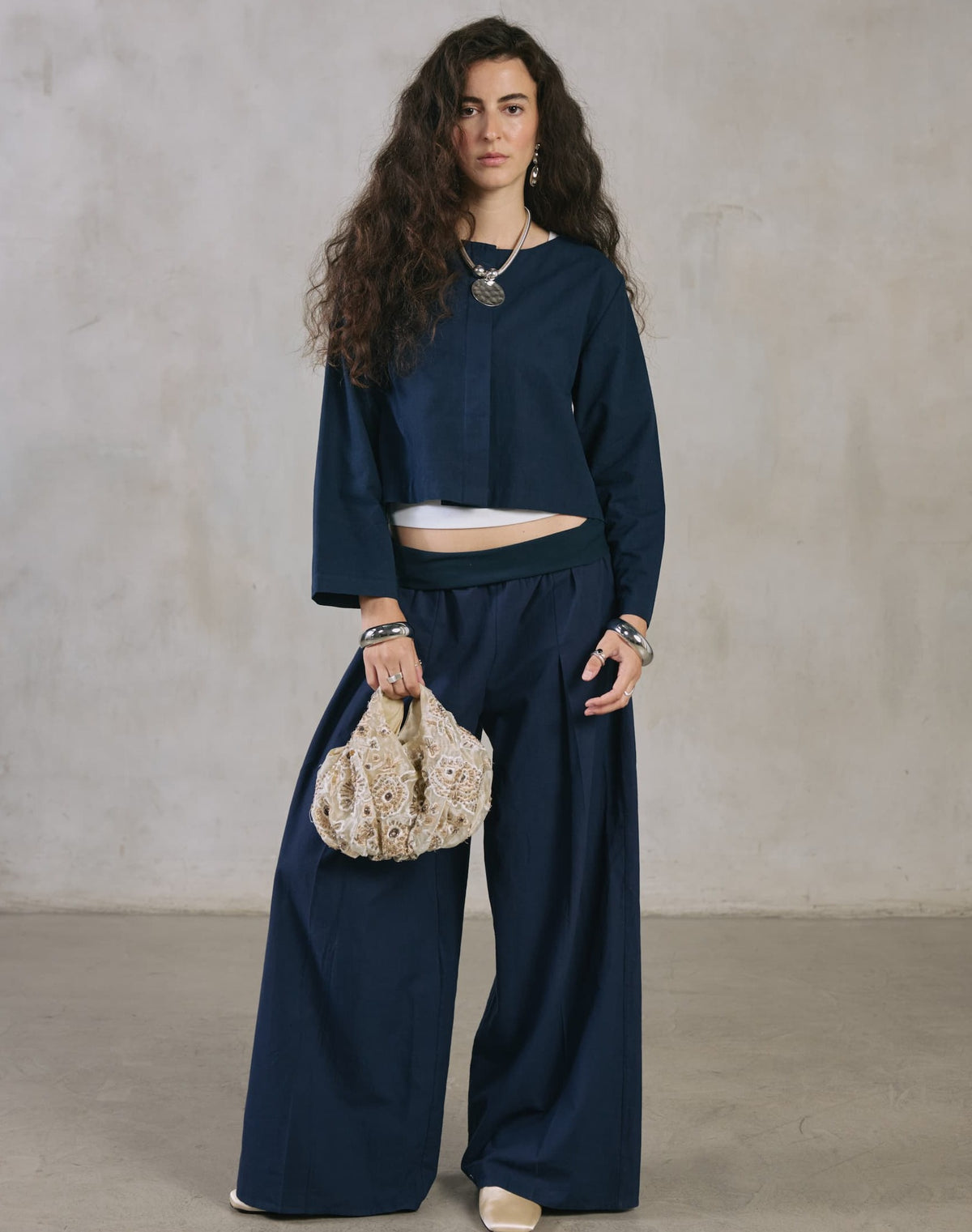 The Float Pant in handwoven khadi