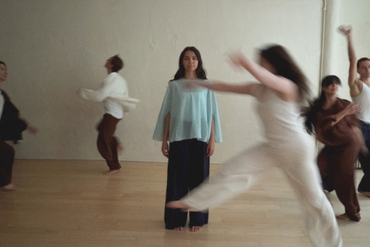 Sovereign Studios meditationwear in handwoven khadi